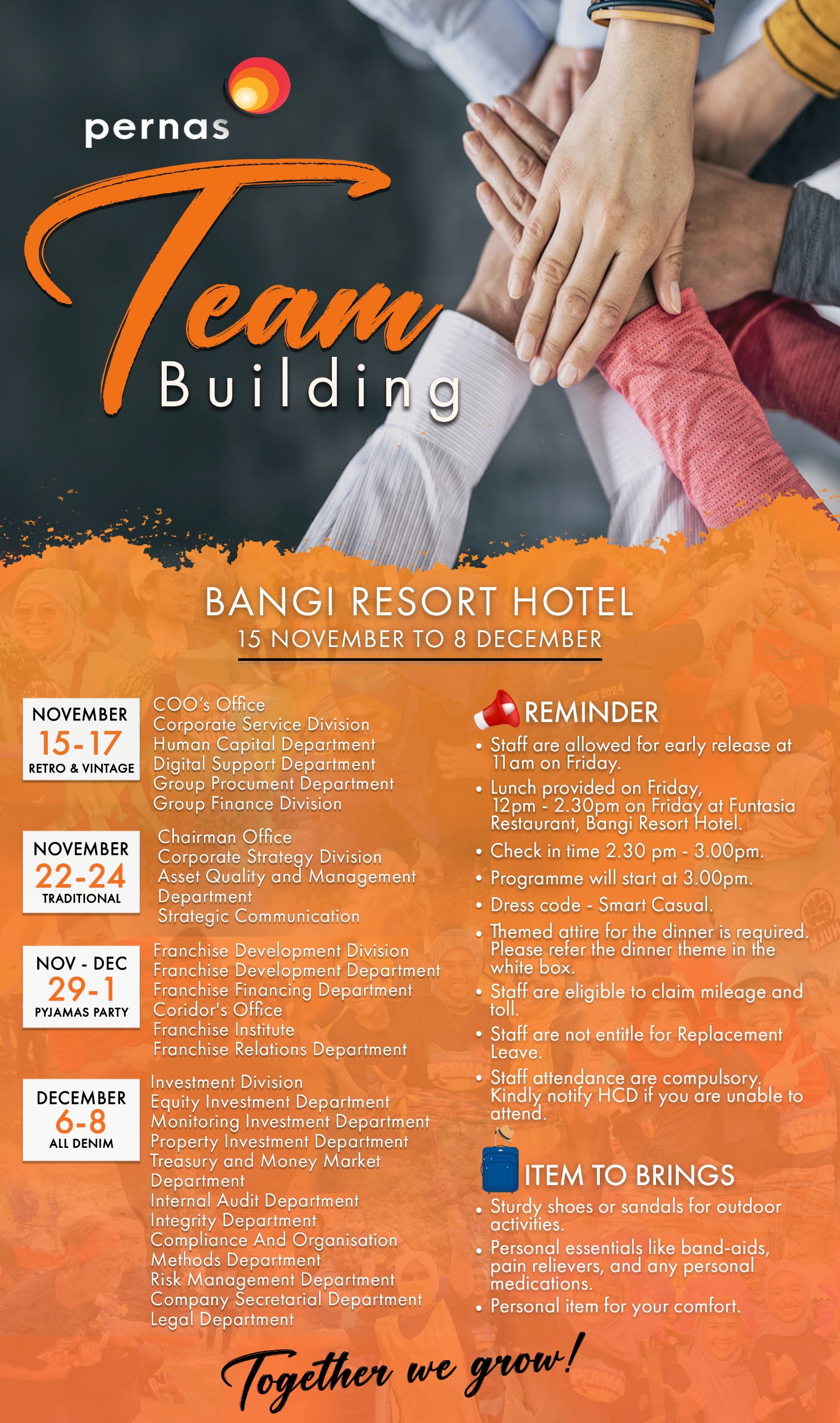 Pernas Team Building